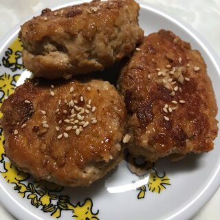 包丁いらず☆豆腐と豚ひきの照り焼きつくね